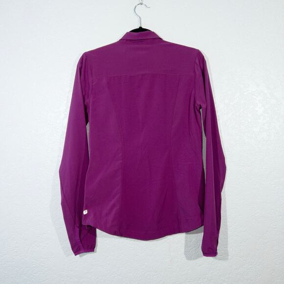 Fabletics Mulberry Purple Ninety‎ Six Windbreaker Jacket Size 4 - Picture 8 of 8